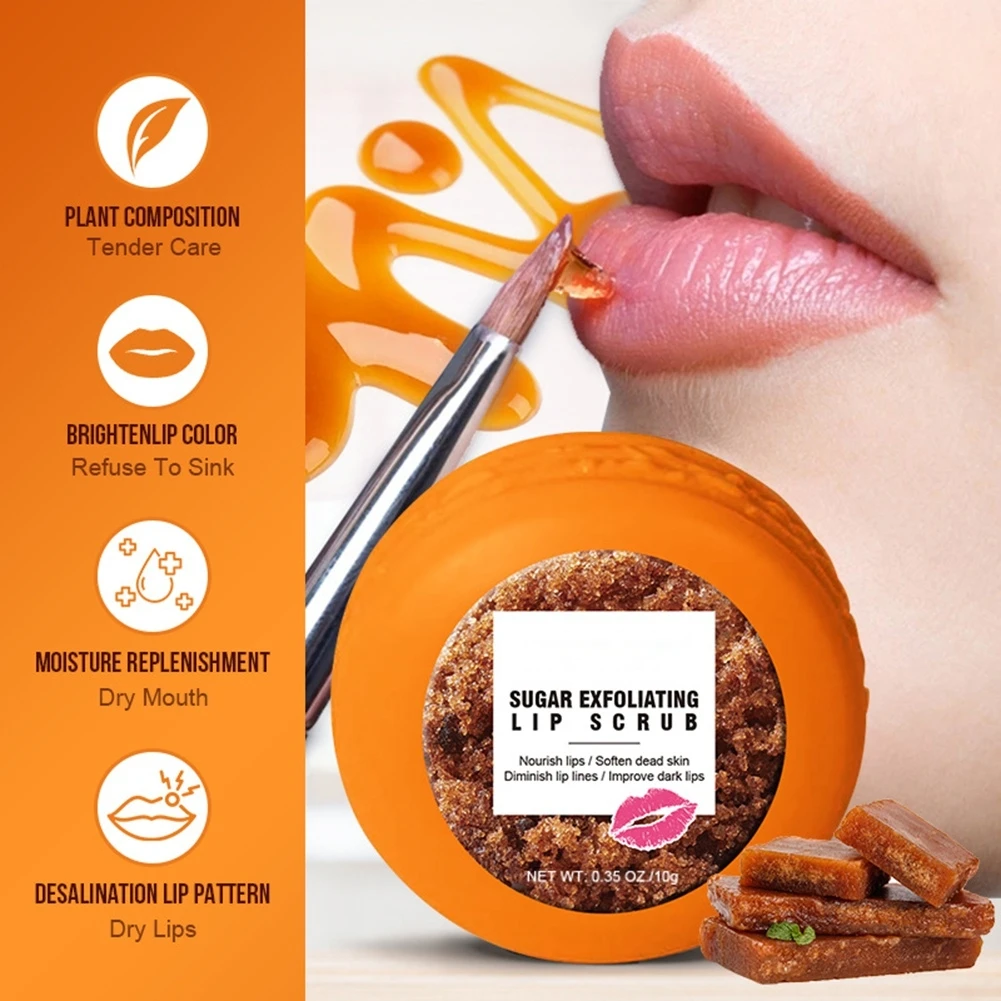 

Brown Sugar Rose Lip Mask Nourish and moisturize prevent cracked lip fade lip lines remove dead skin moisturize lips
