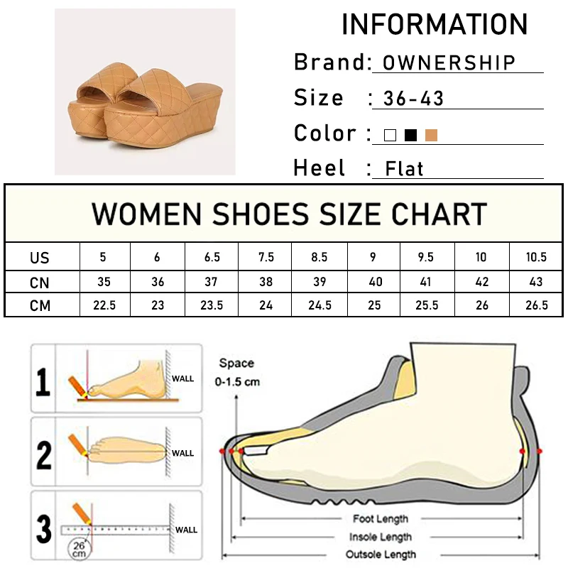 

Women Platform Slippers Thick Bottom Flats 2021 Female Open Toe Slippers Ladies Casual Beach Flat Women's Summer Shoes Plus Size