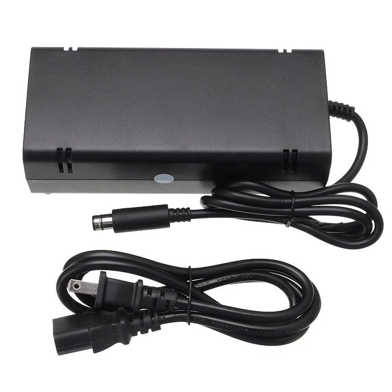 Домашнее настенное зарядное устройство 12 В, блок питания с европейской вилкой для игровой консоли XBOX 360 E, зарядное устройство, адаптер переменного тока, зарядный кабель, шнур, черный