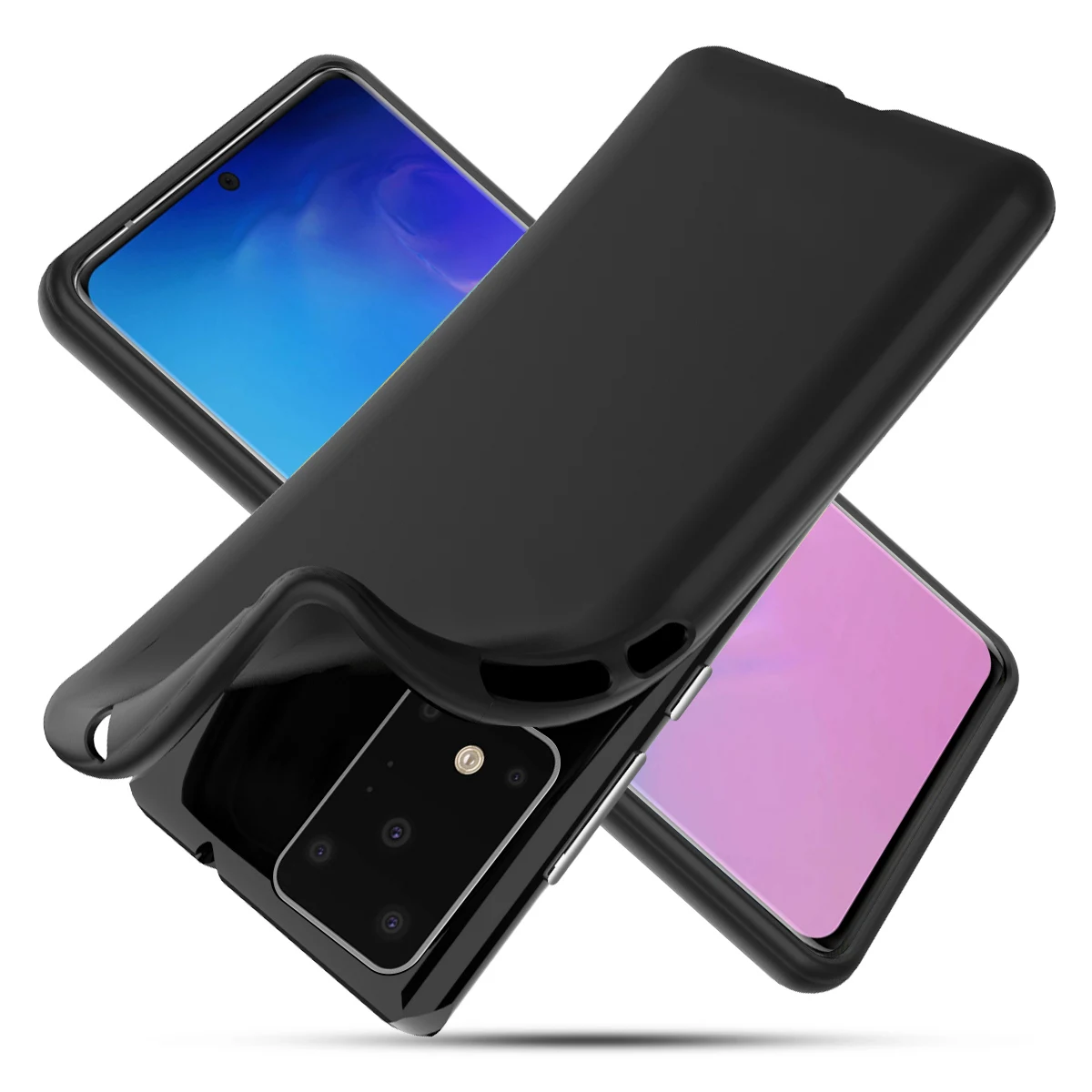 Чехол для Samsung Galaxy S20 Plus силиконовый мягкий ТПУ защитный бронированный