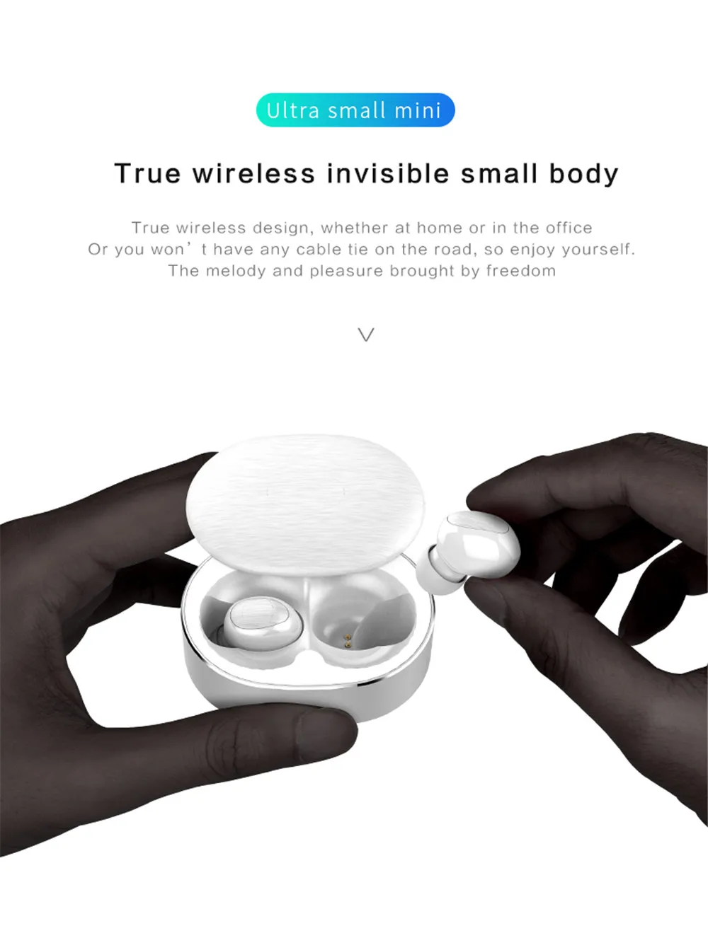 

TWS Mini беспроводные Bluetooth-наушники-вкладыши с зарядным устройством