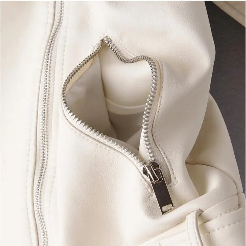 ZXRYXGS Женская Осенняя новая свободная куртка из искусственной кожи женская