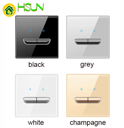 86 Тип серый переключатель с закаленным стеклом Сброс 1 2 3 4 gang way Ретро креативный