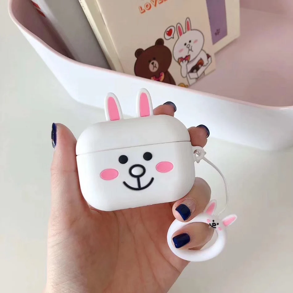 3D чехол для наушников для Airpods Pro Чехол Милые силиконовые собаки Ститч Мультяшные наушники/Earpods чехол s для Apple Air pods 3 Pro Чехол