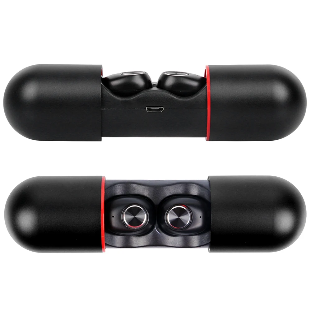 

V8 TWS Super Bass Play 6 Hours Bluetooth 5.0 Earphone Mini True Wireless Headphones With Dual Mic Earbuds For Smartphone Sports
