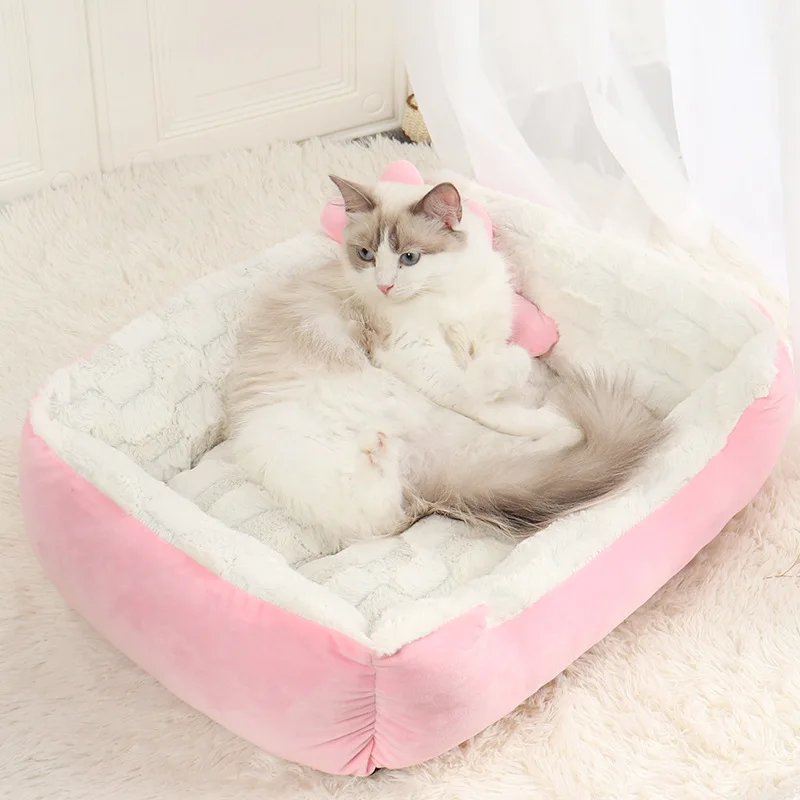 

Cat Bed Sofas Bed for Dog Soft Cushion Cat Houses Pet Kennel Cats Sleeping Sofa Beds for Small Dog Bed Cats Products for Pets