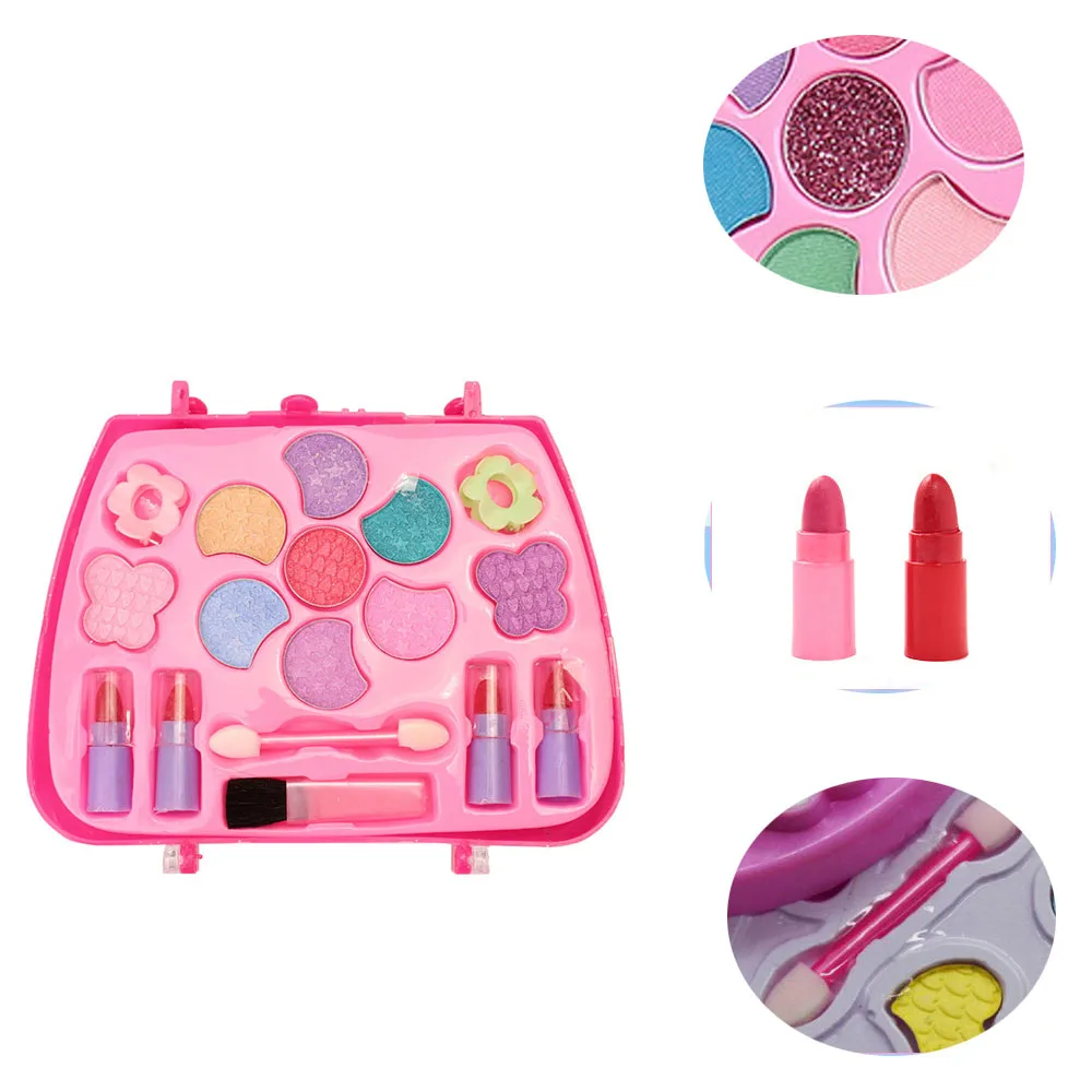Детская тренировочная Косметика для макияжа моющийся набор игрушки девочек
