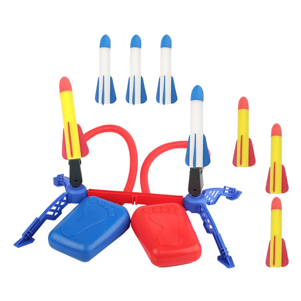 

1 Set Outdoor Rockets Launcher Catapult Playing Rockets Gift for Kids