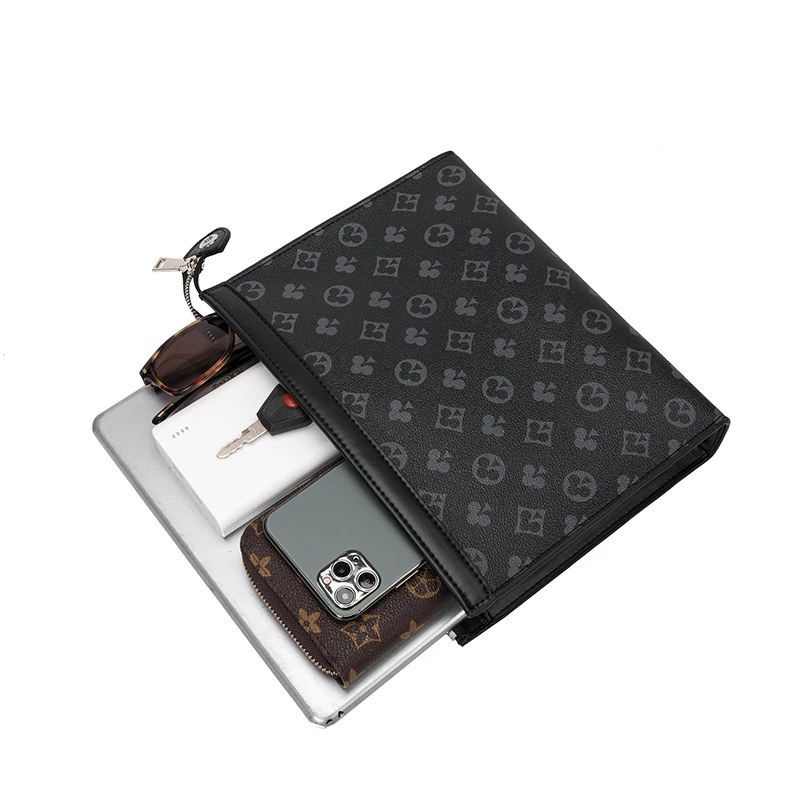 

Printing design luxury New Business Tide Men's Large-capacity Clutch Bag Men's Wallet Men's Small Square bag Bhecker Bag 1 order