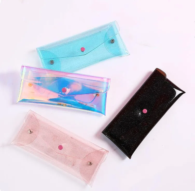Каваи прозрачный карандашница милые сумки карандаш для модная одежда девочек