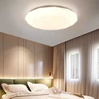 Светодиодный потолочный светильник с дистанционным управлением, освещение с 3 режимами, диаметр 40 см, декоративная лампа для гостиной, 60 Вт
