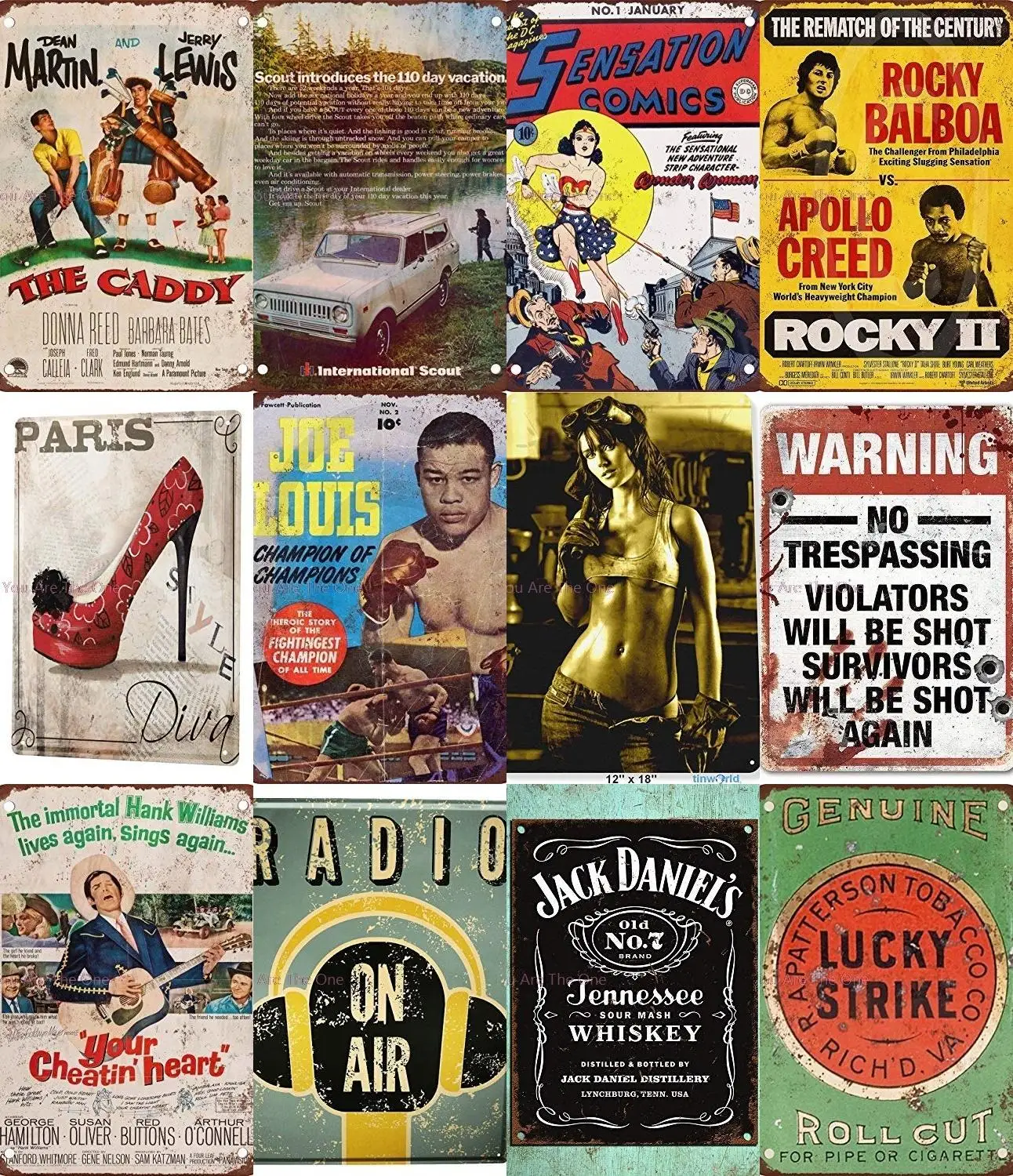 Tin Signs Hammer Time Pin up Girl Auto Machine Shop Garage Classical Iron Painting Home Wall Stickers Retro Pub Restaurant Art | Дом и сад