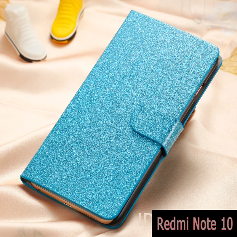 

Flip Phone Cover For Xiaomi Redmi Note 10 Case PU Leather Wallet Book Coque On Redmi Note10 Magnetic Card Protective Shell Case