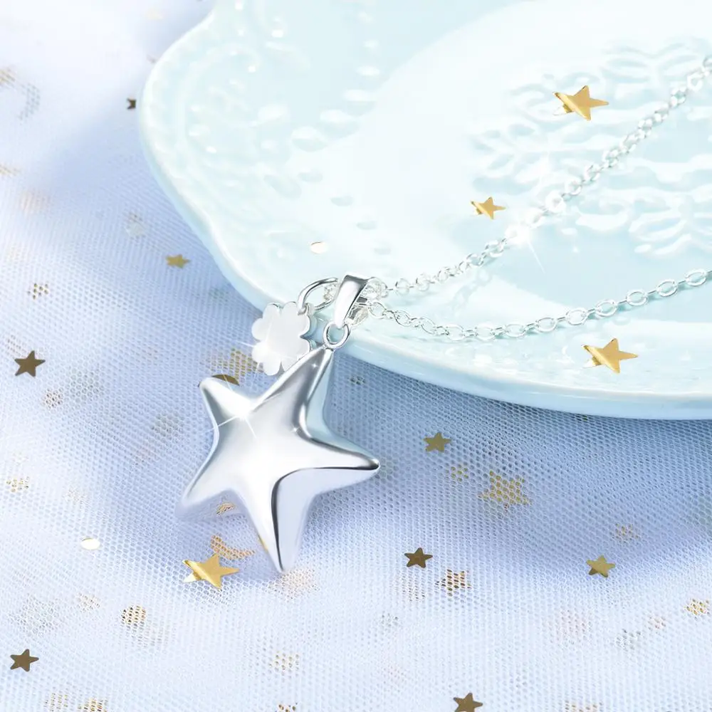 

Eudora 20mm Angel Wing Star Harmony bola ball Pendant Necklace Pregnancy Ball Jewelry Chime Bola Mother's Guardian angel Gift