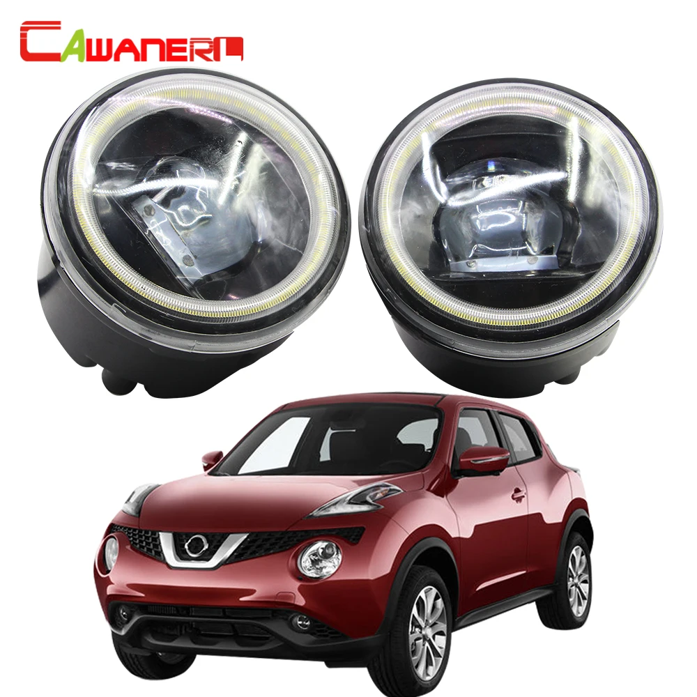 Cawanerl для Nissan Juke F15 хэтчбек светодиодный туман светильник комплект глаза ангела