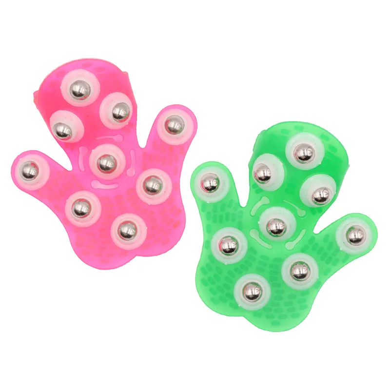 

Body Massage Glove Roller Ball Anti-Cellulite Muscle Pain Relief Relax Massager Neck Buttocks Shoulder Massage Health Care
