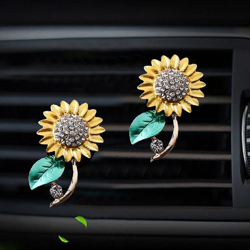 Автомобильный освежитель воздуха Sunflower с клипсой для автомобиля украшение