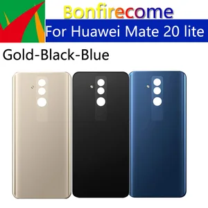 10pcslot battery back cover for huawei mate 20 lite back battery door rear housing cover case chassis shell replacement free global shipping