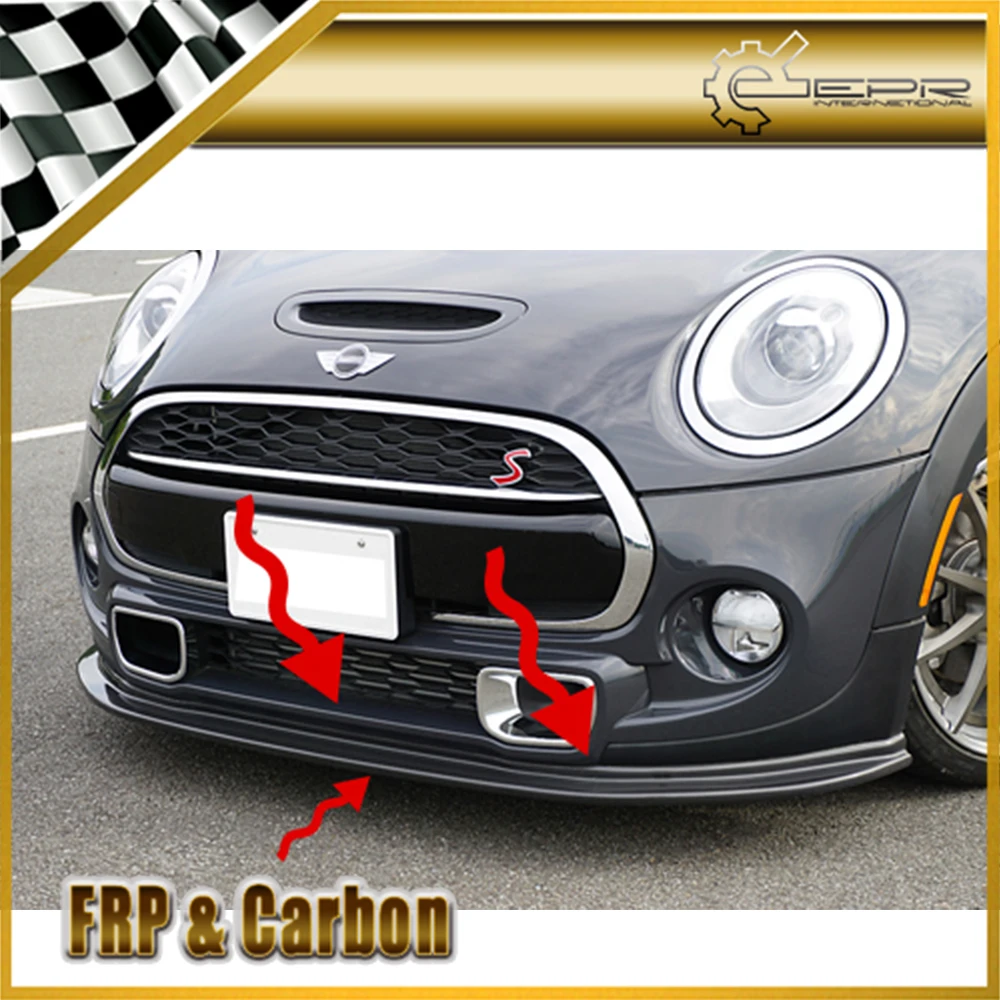 Стекло переднего бампера для губ F56 Mini Cooper Mon Style FRP Передние Губы|Спойлеры и