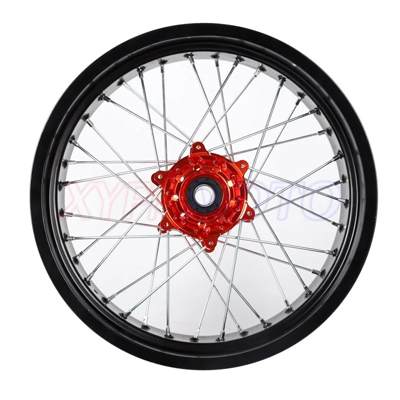 4 25*17 &quotSupermotard Raer колесный оранжевый обод ступицы для KTM SXF EXC-R SX EXC 300 450 125 250 350 530