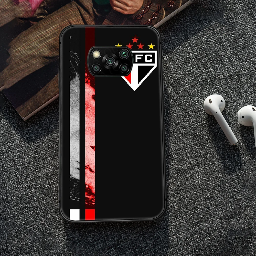 

Sao Paulo Futebol Clube Phone case Cover Hull For Xiaomi Mi A2 A3 8 9 9T Note 10 Se Lite Pro black Prime 3D Waterproof Luxury