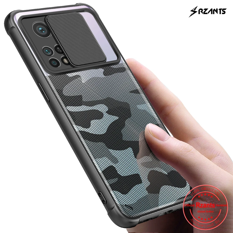 

Чехол Rzants для Xiaomi Mi 10T, Xiaomi Mi 10T Pro, мягкий [Камуфляжный объектив], защита объектива, Противоударная подушка безопасности, тонкий полупрозрачны...