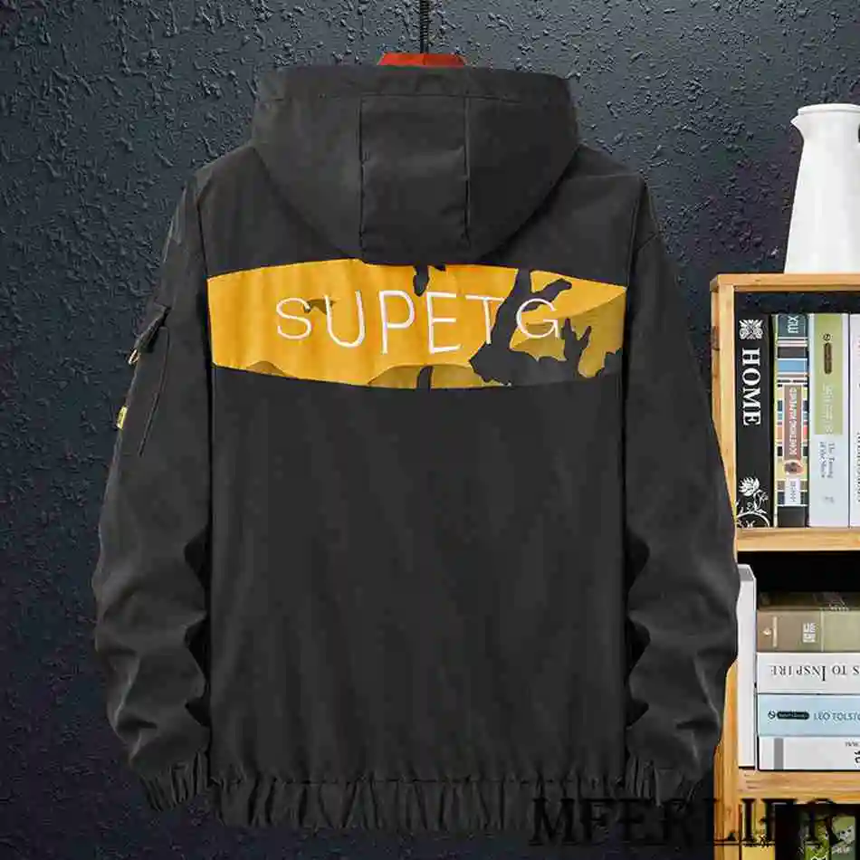 Мужская камуфляжная куртка-карго с капюшоном размеры до 9XL | одежда