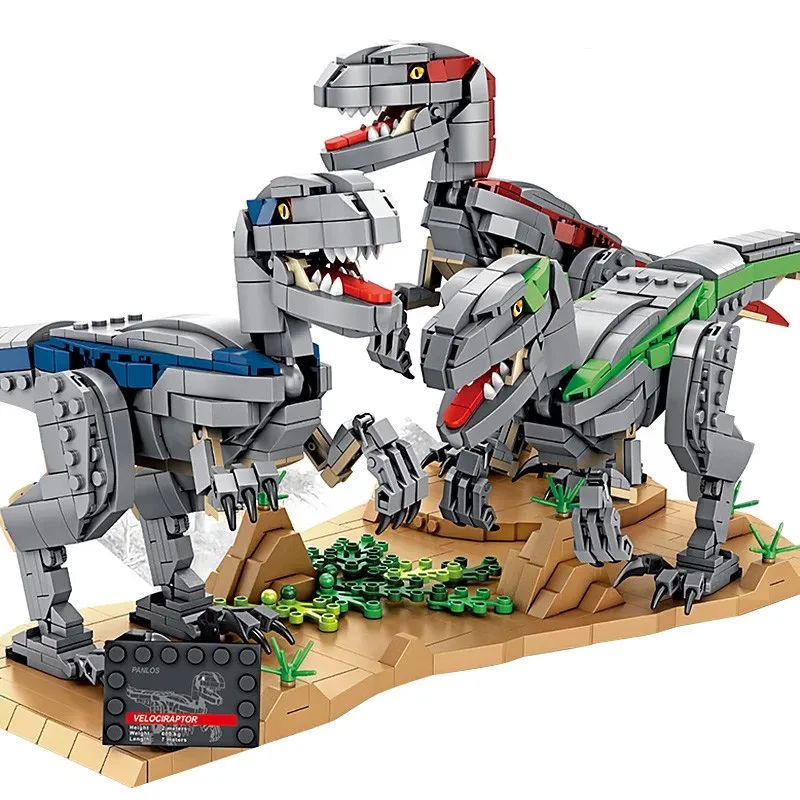 

High-tech Creation Ideas Jurassic Dinosaur Animal World Park DIY Building Blocks Educational Bricks Toys Boys Birthday Gifts