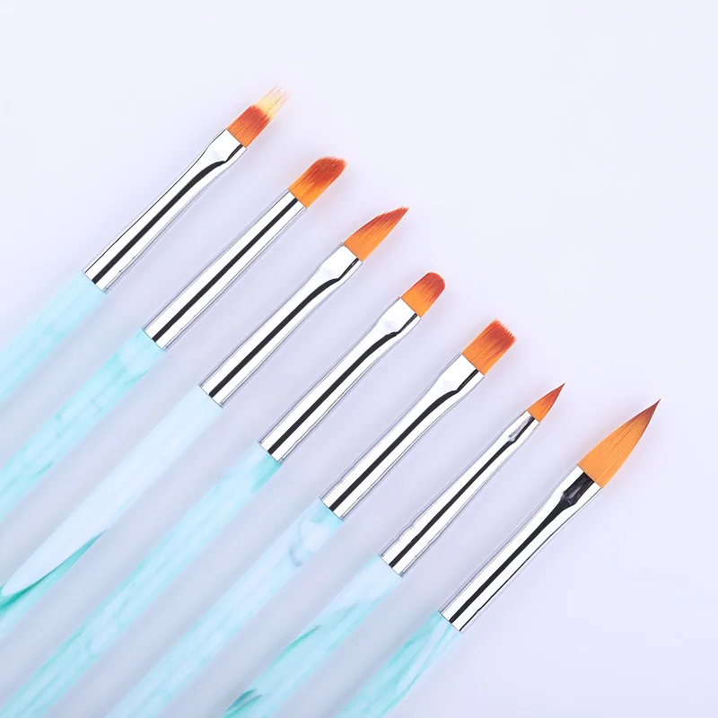 1 шт. акриловые ручки для дизайна ногтей с натуральным лицевым покрытием кисть