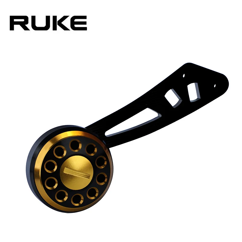 RUKE New Fishing Reel Handle Fishing Rocker Single Alloy Reel Handle Hole Size 8*5 MM  Suit for  Abu and Daiwa, Free Shipping