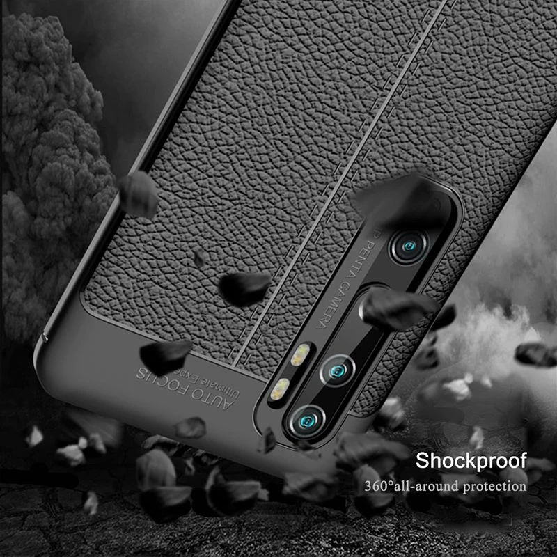 KEYSION противоударный чехол для Xiaomi Mi Note 10 Pro мягкий силиконовый Ltchi с узором