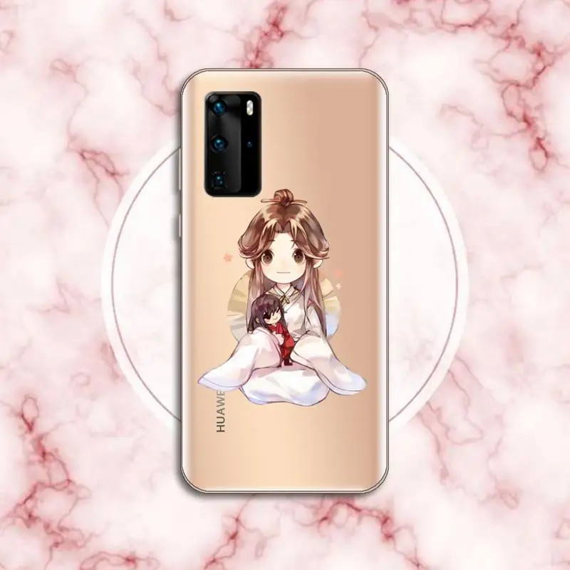 

Anime Tian Guan Ci Fu Phone Case Transparent for Huawei P20 P30 P40 lite pro P smart 2019 honor 8x 10i
