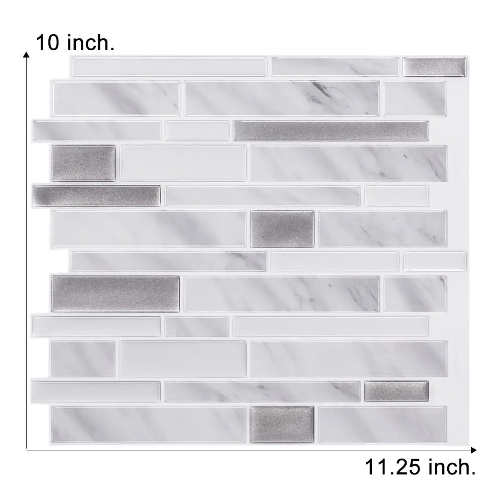 

3D Waterproof Kitchen Wall Stickers Self Adhesive Bathroom Wall Paper Tiles Vinyl Wall Stickers