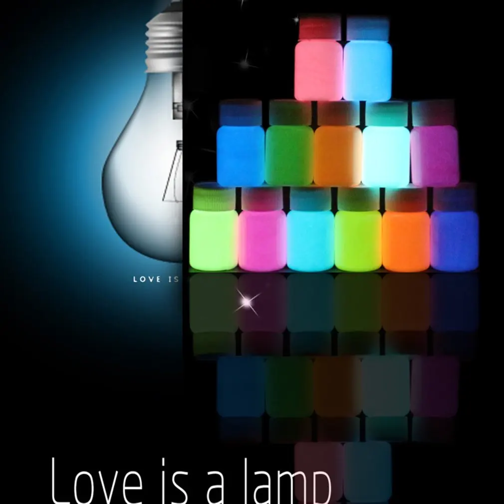 Синяя блестящая светящаяся краска водостойкая долговечная флуоресцентная