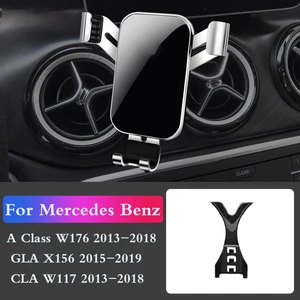 car mobile phone holder mounts stand gps navigation bracket for mercedes benz w176 x156 w117 a class gla cla car accessories free global shipping
