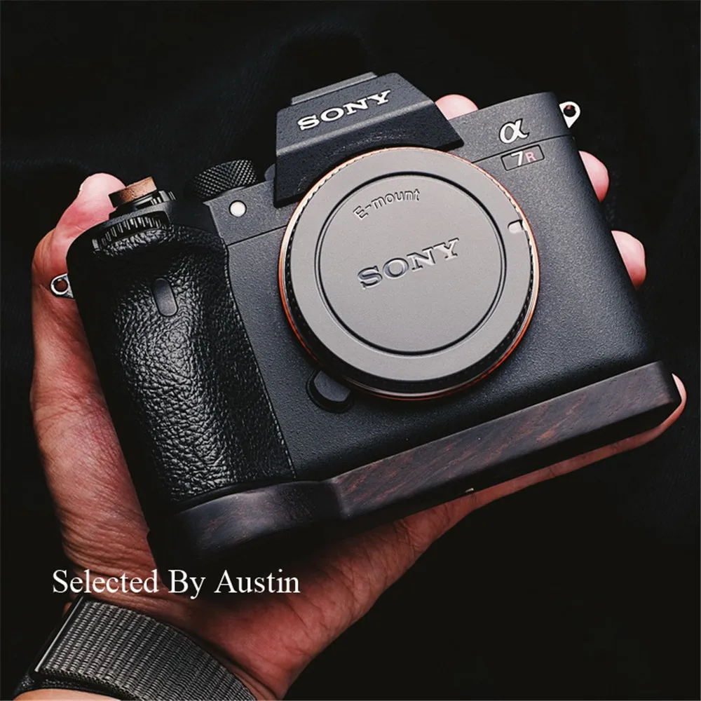 Ручной работы деревянная рукоятка пластина Кронштейн черный для sony A7R4 a7R IV A7RM4