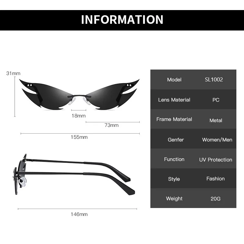 Солнцезащитные очки кошачий глаз женские небольшие модные брендовые