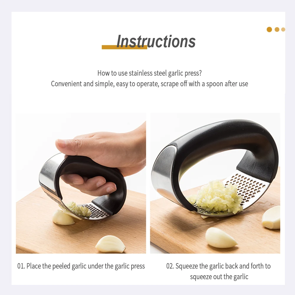 Ручной пресс для чеснока XYj измельчитель изогнутого нож измельчения из