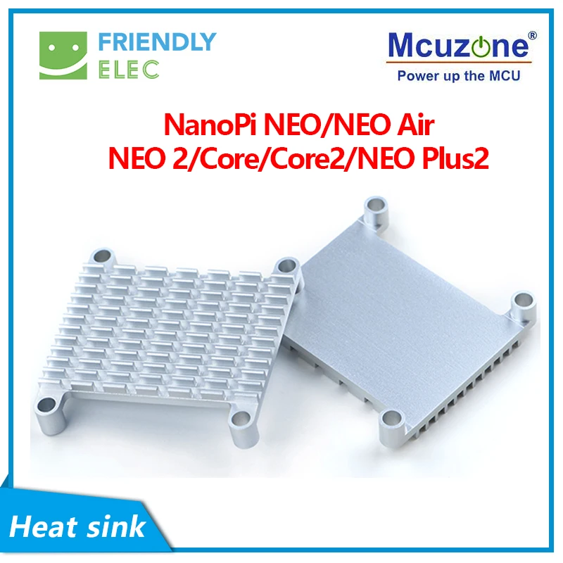 NanoPi NEO/NEO Air/NEO 2/Core/Core2/NEO Plus2 алюминиевый радиатор с термопастой и винтовым шагом 35