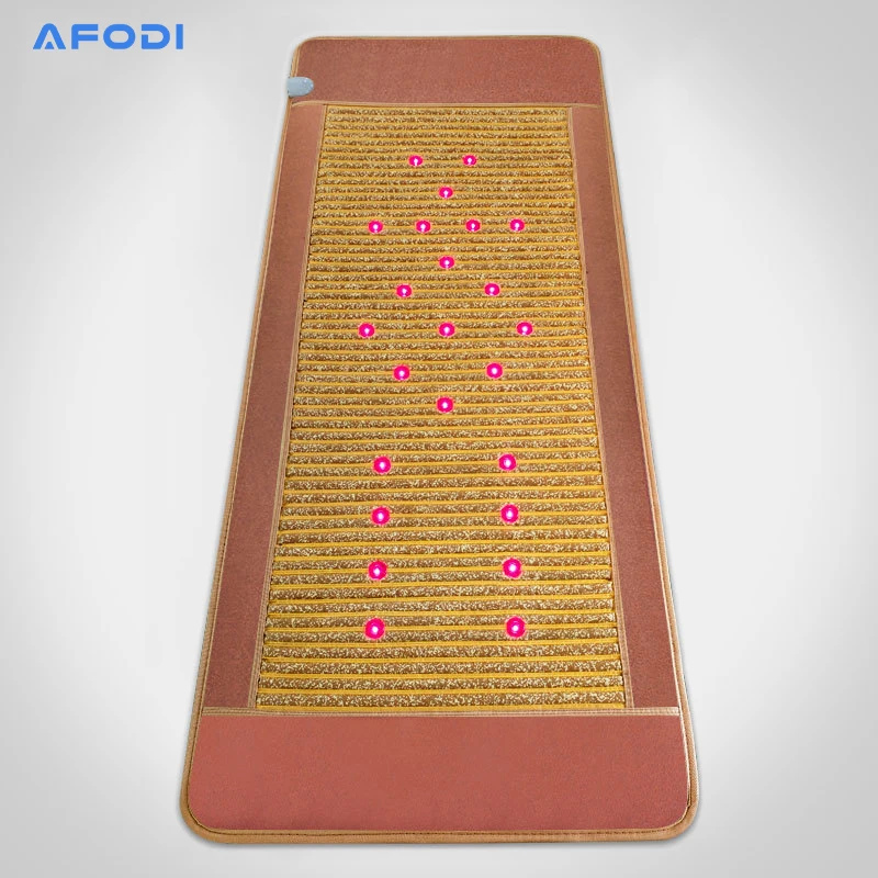 

AFODI Far Infrared PEMF Photon Thermal Therapy Tourmaline Mattress Ceramic Magnetic Electric Heating Relax Stone Massage Pad