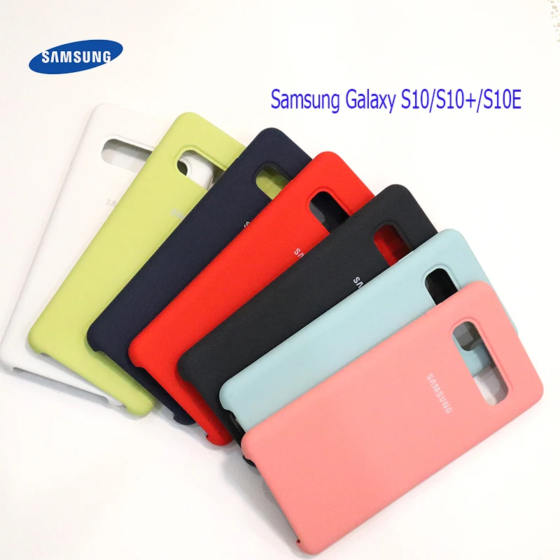 Оригинальный чехол из жидкого силикона для Samsung S10 Plus S10E S10 E, чехол для телефона Galaxy S10 S10 + S10e, противоударный мягкий чехол для задней панели