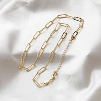 gold plated coarse chain necklace jewelry findings and charms