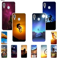 sunshine mountain bike soft phone case for samsung galaxy a52 a72 a51 a71 a41 a31 a21s a20 a30 a11 a40 a50 a70 a42 a22 a32 cover
