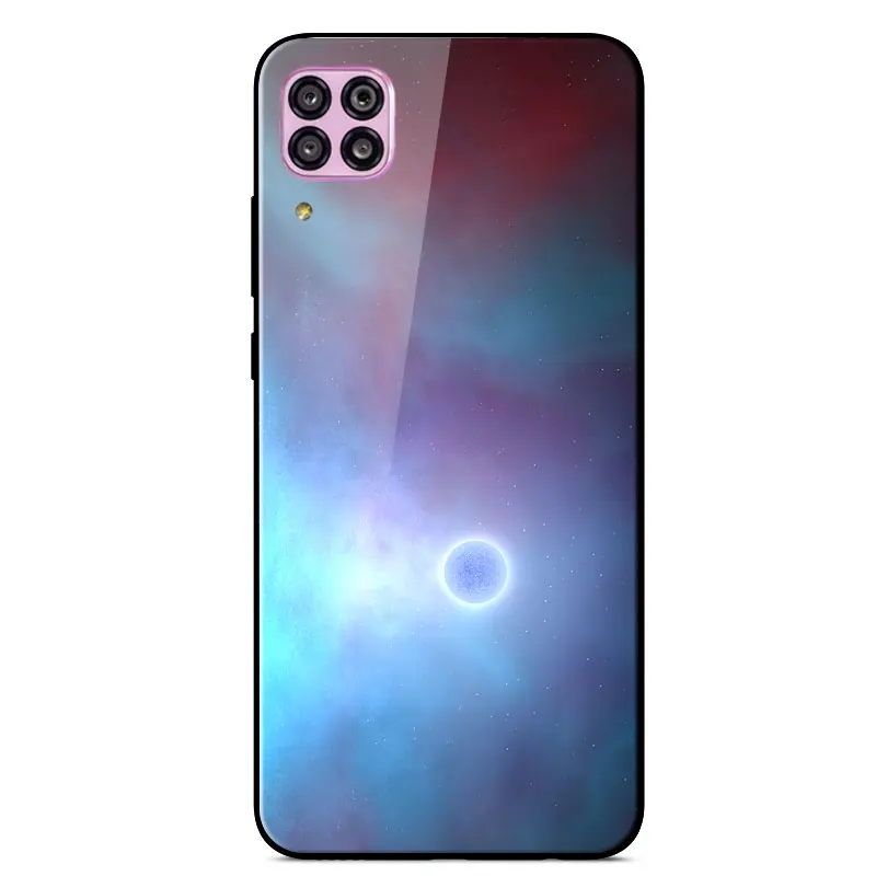 

For Huawei P40 Lite Case Ultra Thin Shockproof Glass Phone Case For Huawei P40 Lite P 40 Lite Soft Silicone Bumper Back Cover