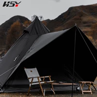 3 22 62m luxury waterproof polyester indian pyramid tent shelter outdoor camping spire yurt large zone high quality black tent