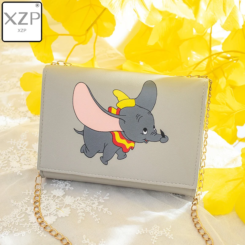 XZP Diisney Дамбо мультфильм леди сумка мессенджер на плечо ПУ женская модная Минни