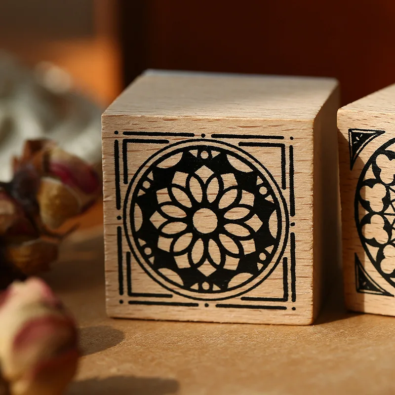 Винтажная Европейская плитка украшение штамп деревянные и резиновые штампы для