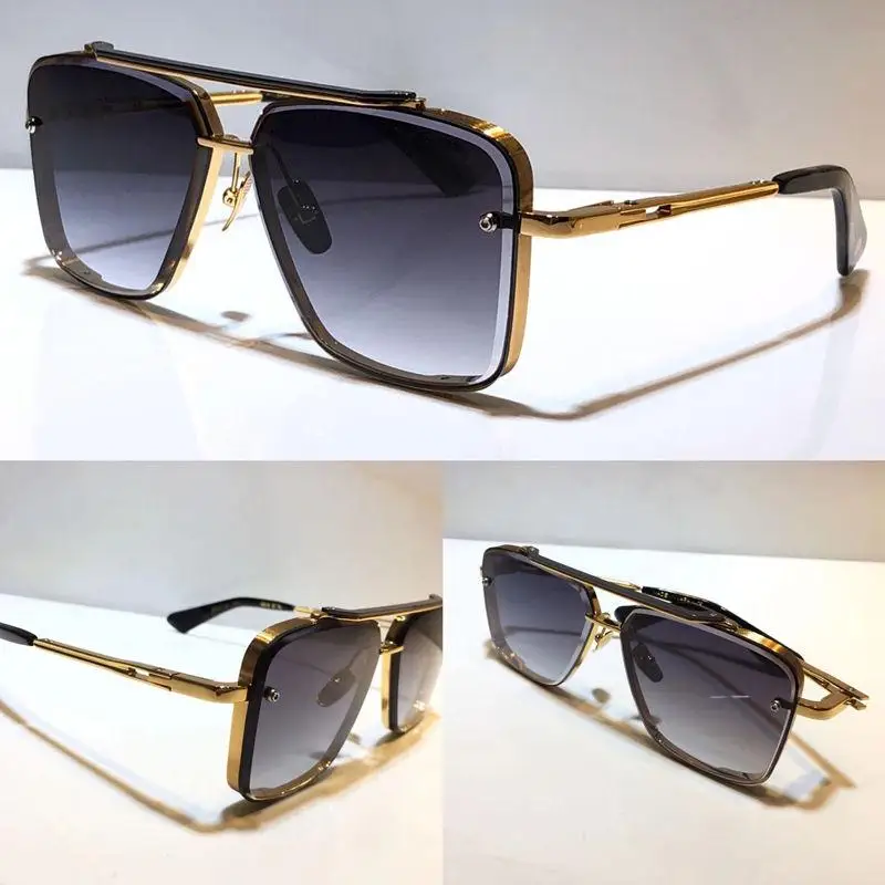 

men popular model M six sunglasses metal vintage fashion style sunglasses square frameless UV 400