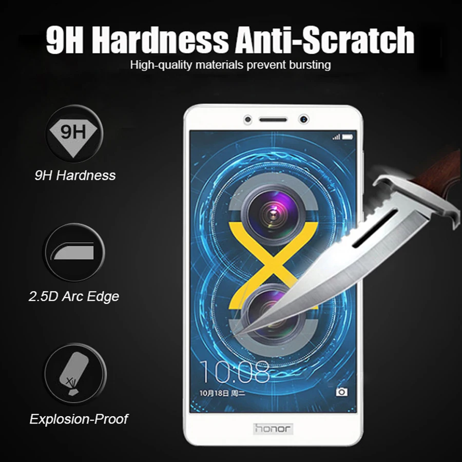 Защитное стекло для Huawei Honor 6a a6 6x x6 6c c6 Gr5 закаленное Huavei Huwei Huawey Huawe 6 A X C пленка 9H |