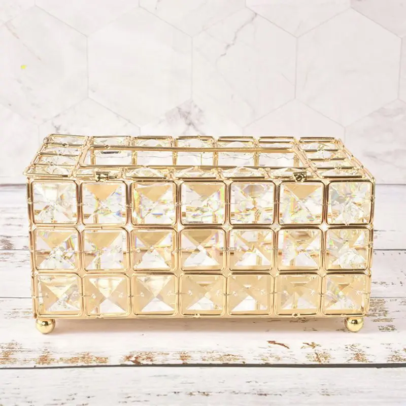 Tissue Box Holder Crystal Cube Napkin Dispenser Bedroom Office Hotel Cafe Coffee 4 Size | Дом и сад